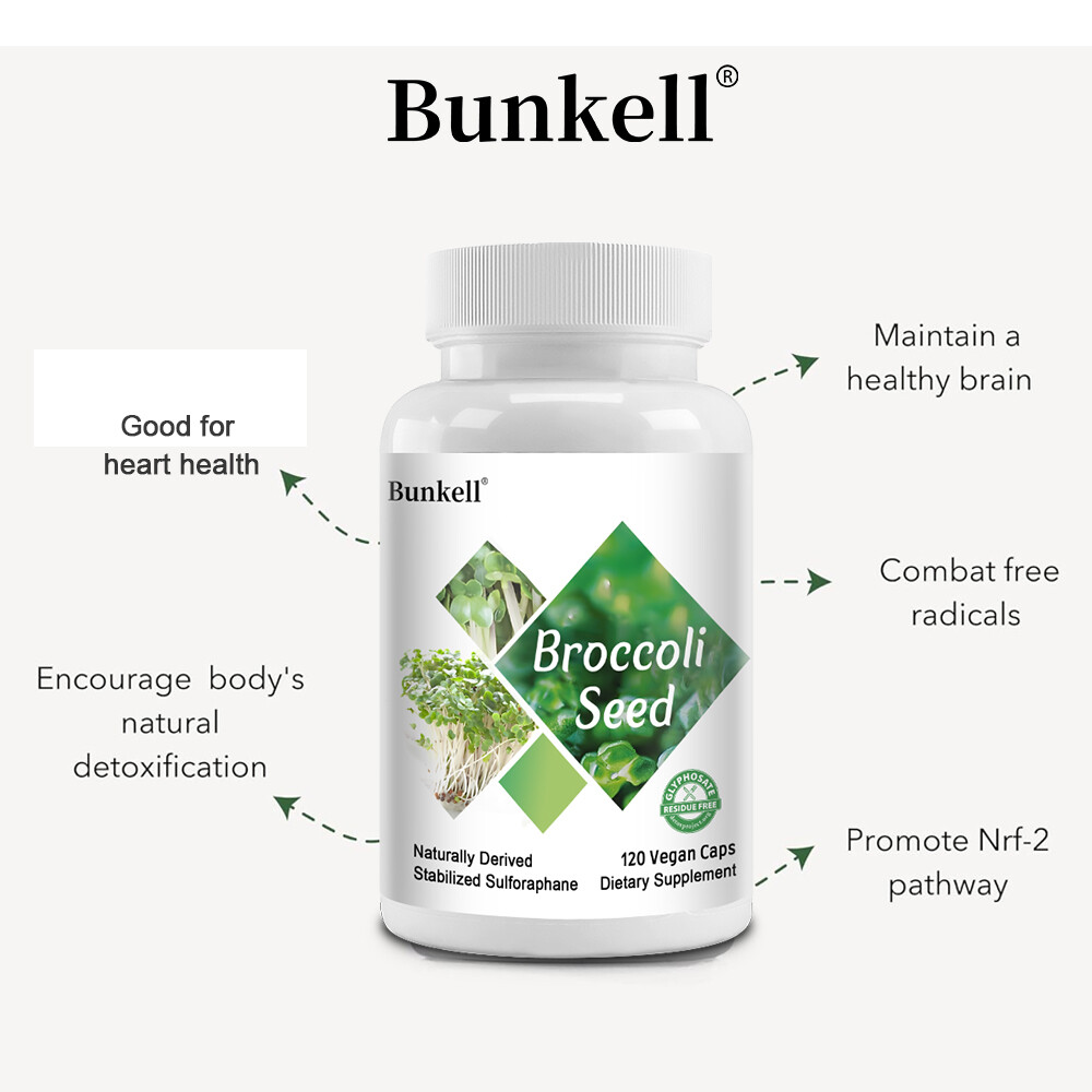 Broccoli Sulforaphane Capsules 660mg – Good for Heart Health and Brain Health