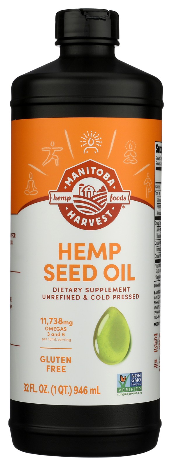 Manitoba Harvest Hemp Seed Oil Dietary Supplement 32 Oz 1 Pack