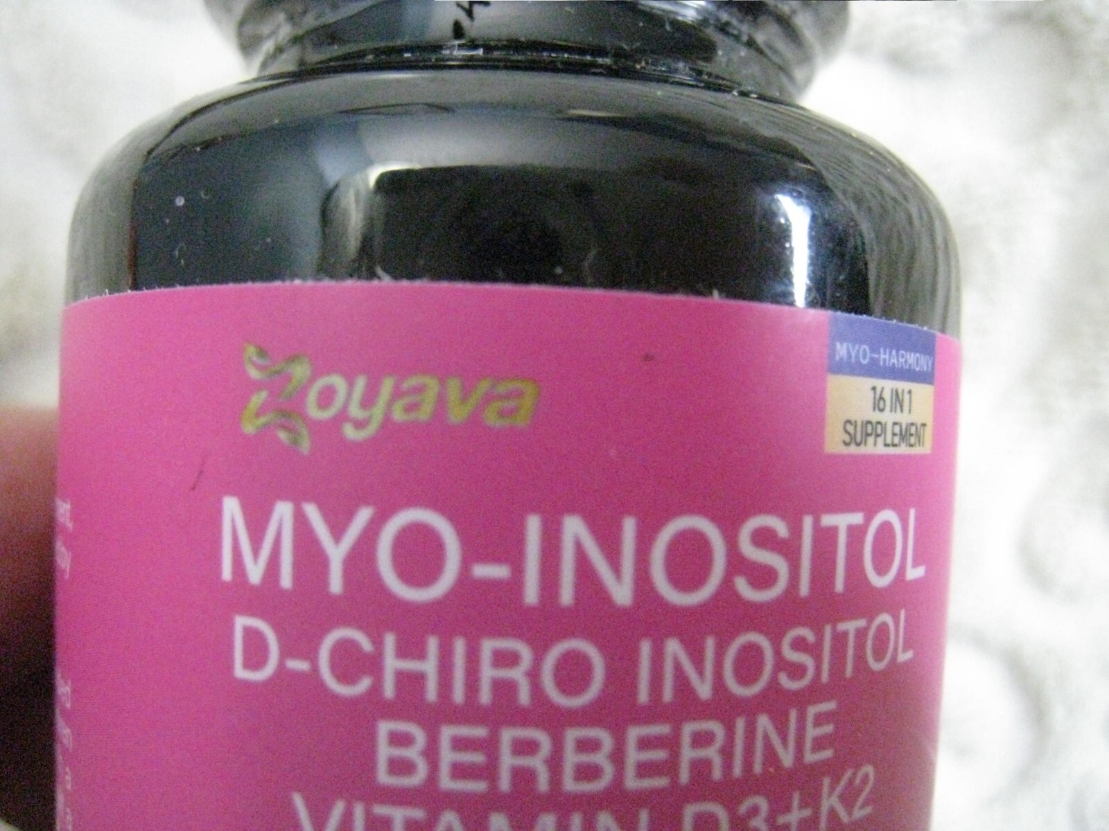Zoyava Myo-Inositol D-Chiro Inositol Berberine D3+K2 90 Caps Sealed 01/2027