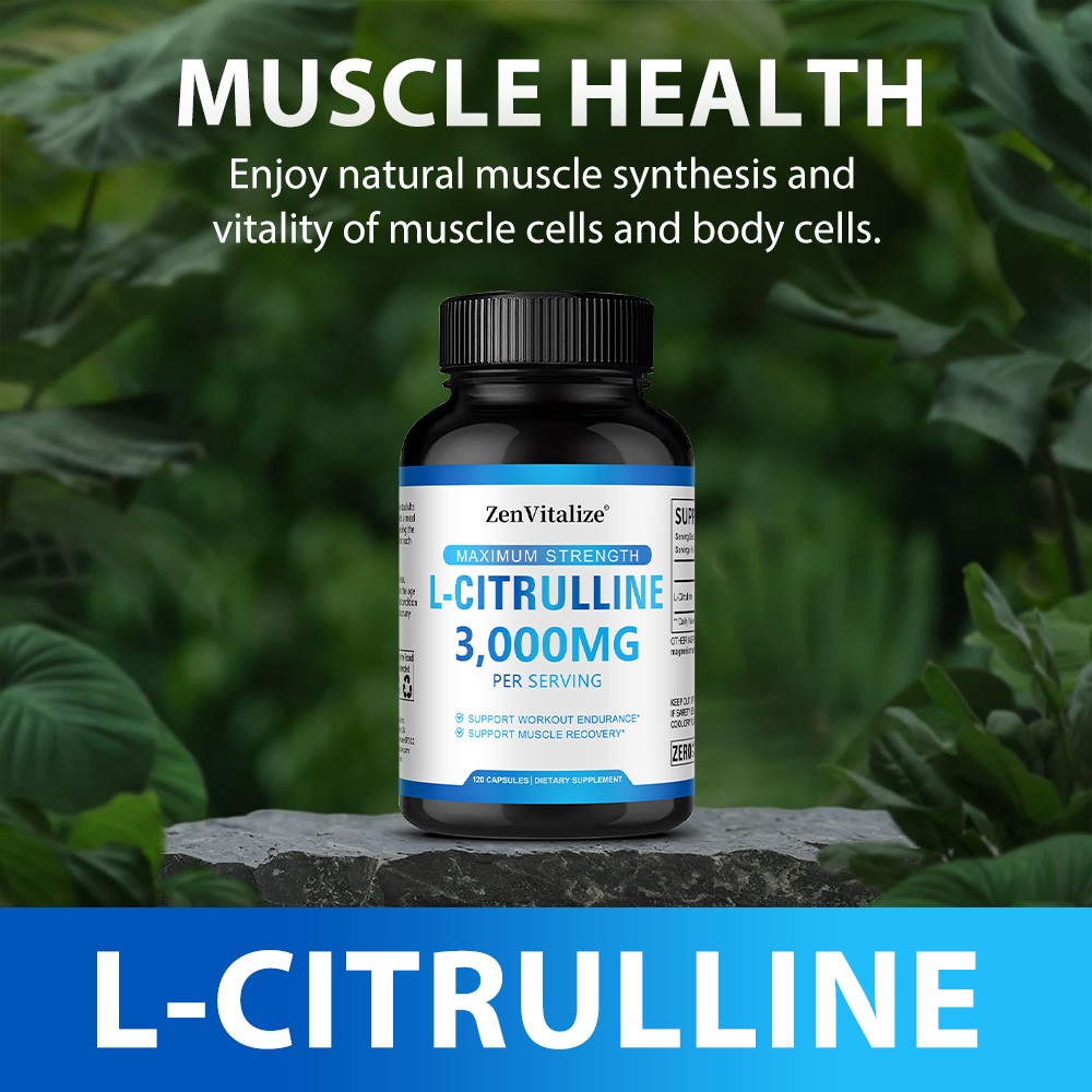 L-Citrine – 3000 mg Capsules – Muscle Health – Experience Muscle Cell Vitality