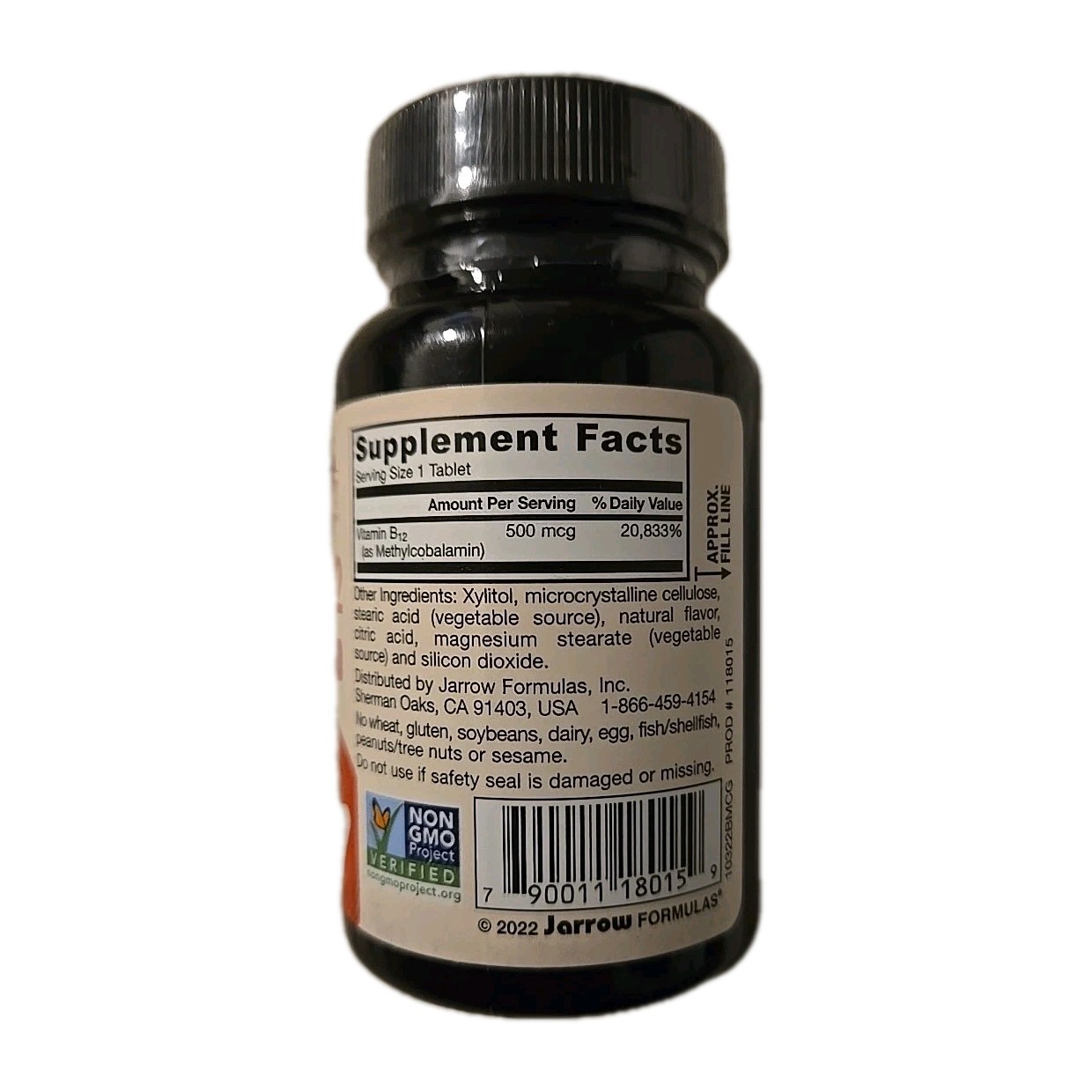 Jarrow Formulas Methyl B-12 100 Chewables-500 MCG. EXP. 07/2026