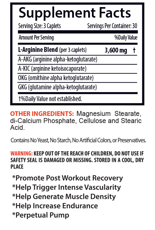 muscle soreness relief – NITRIC OXIDE 3600MG – boost exercise performance 1B