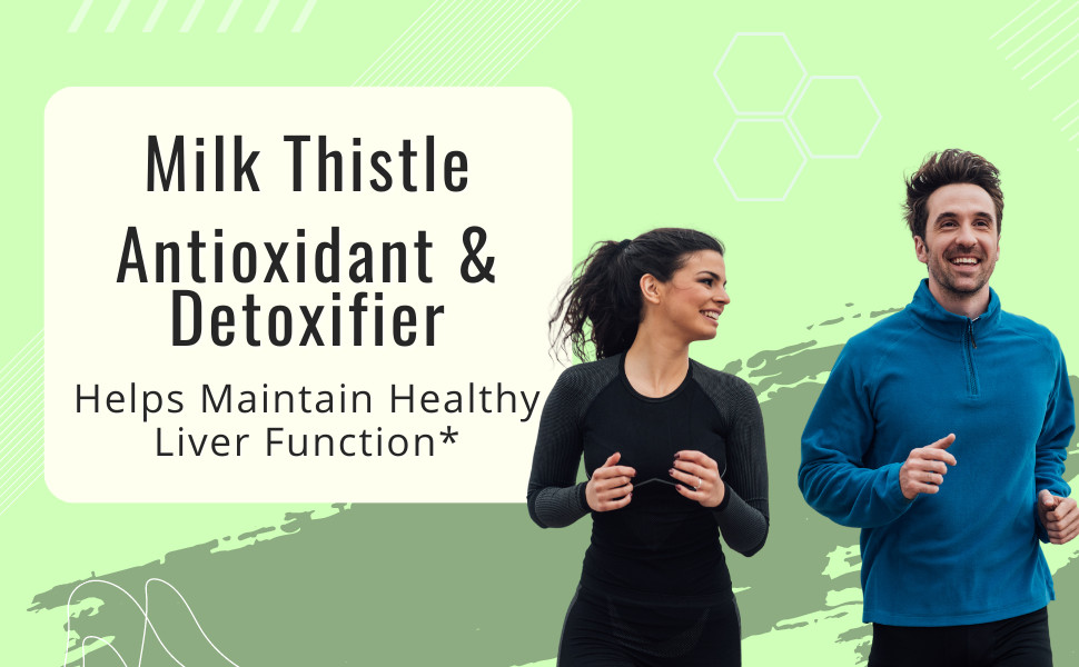 Milk Thistle Capsules Natural Liver Support & Detox Supplement Promote Digestion