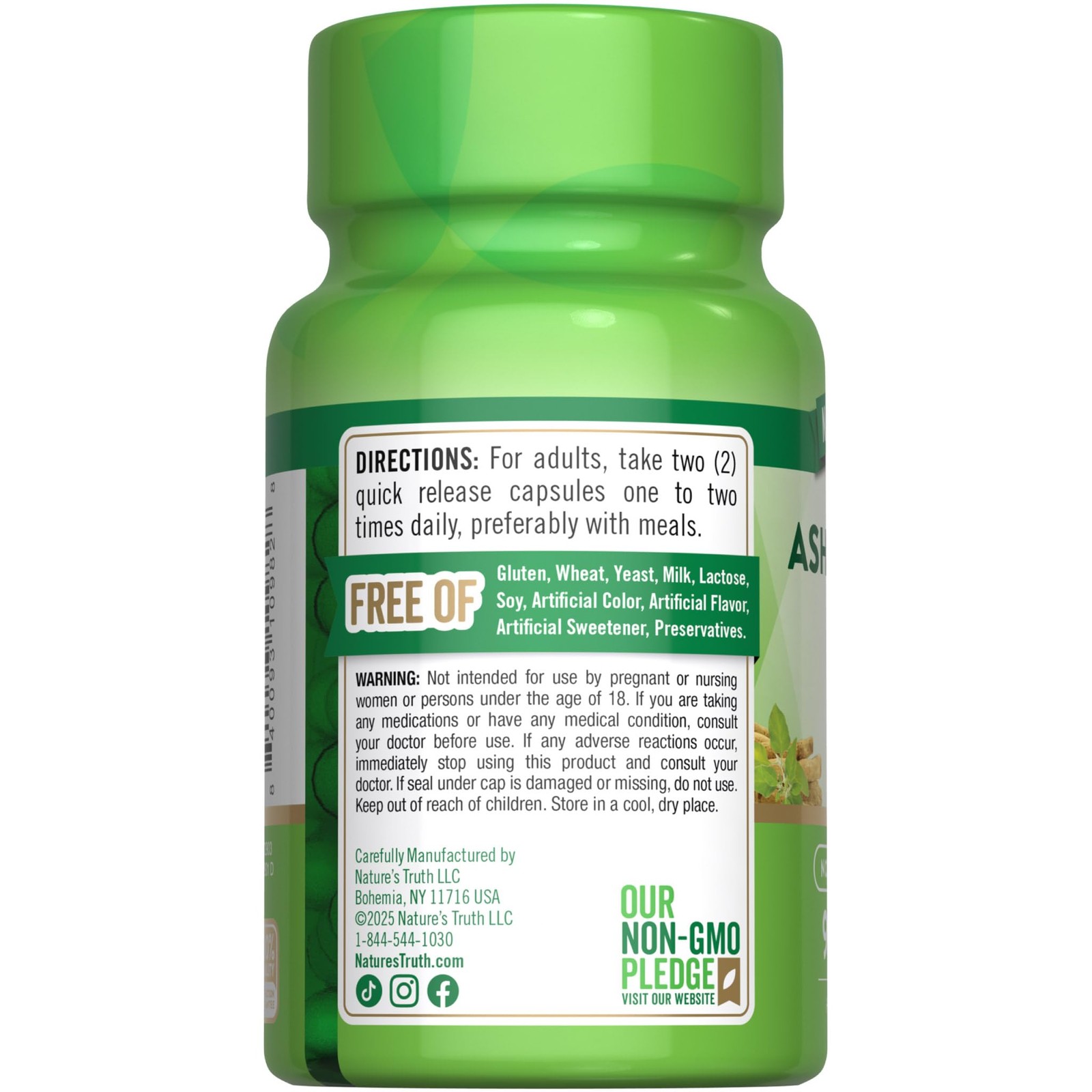 Nature’s Truth Ashwagandha Capsules | Herbal Supplement 90 Count (Pack of 1)