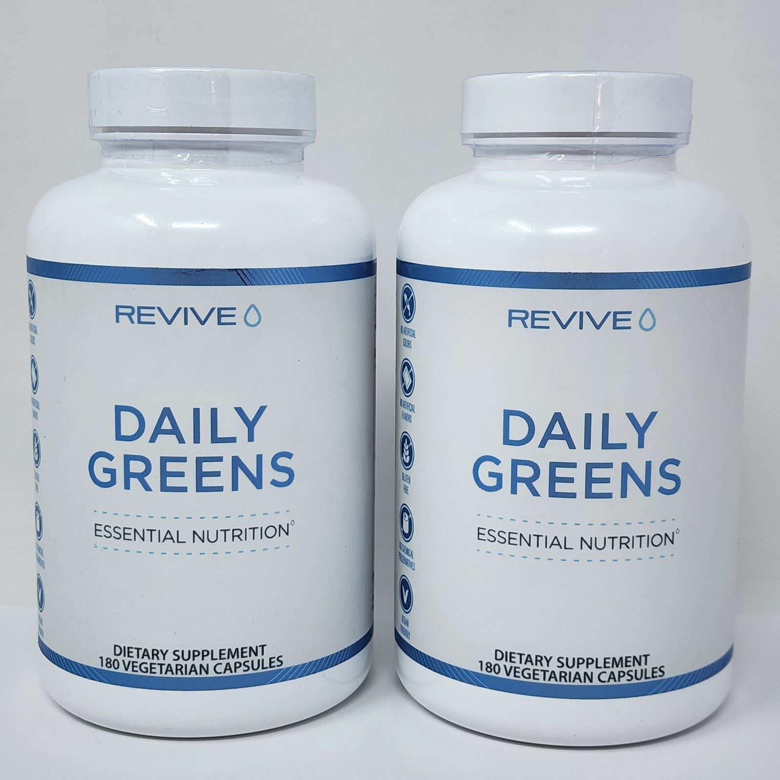 Revive MD Daily Greens Dietary Supplement 180 Capsules Each (2 Pack) Exp 04/2027