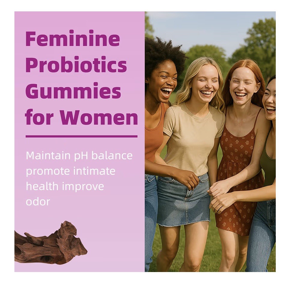 Leefar Women’s Probiotic Slippery Elm 60 Pineapple Gummies Vegan Gluten-Free