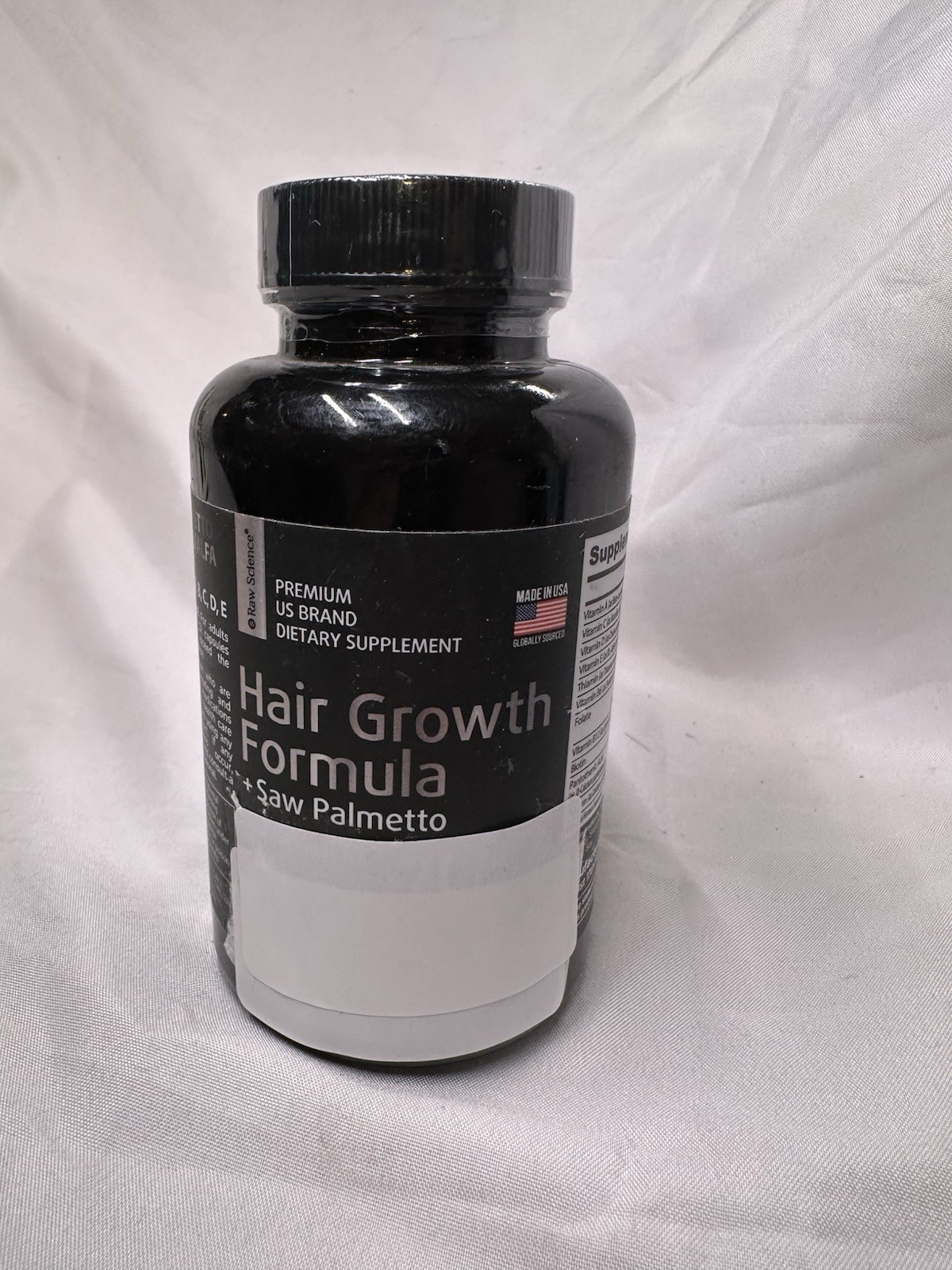 Raw Science Hair Growth Support Formula Saw Palmetto 700 mg