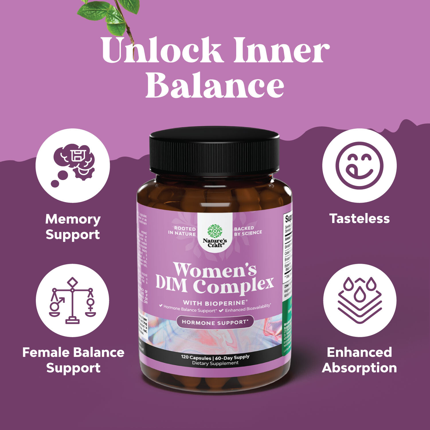 Extra Strength Diindolylmethane Dim Supplement – 300mg DIM Hormone Balance