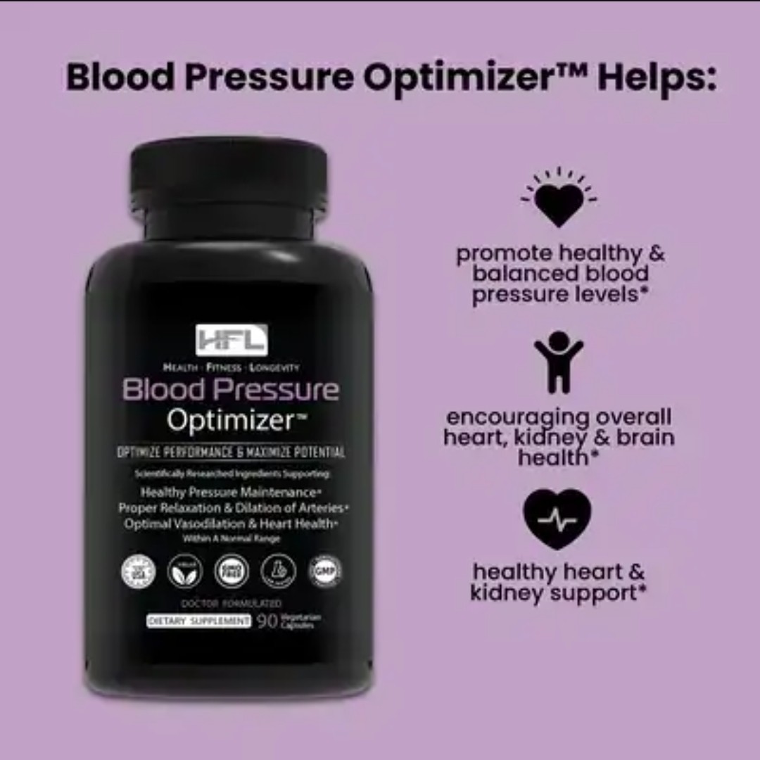 Blood Pressure Optimizer by Dr Sam Robbins 90 Count New Sealed 03/2028