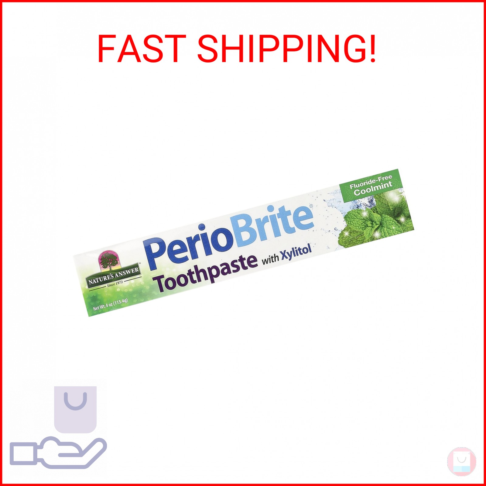Nature’s Answer Periobrite Toothpaste, 4 Ounce | Whitens Teeth | Freshens Breath