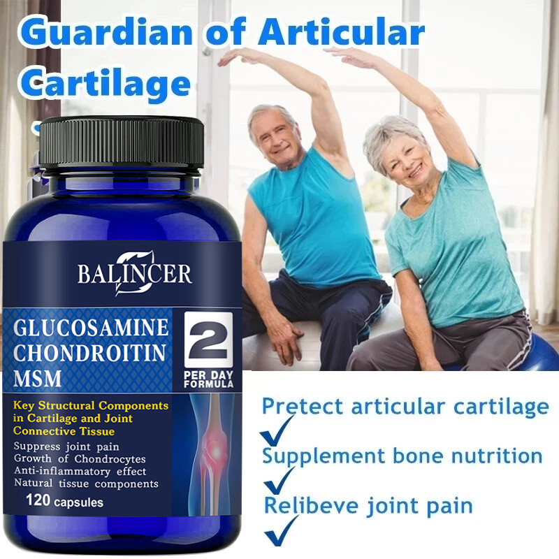 Triple Strength 1500 mg Glucosamine Chondroitin & MSM , Bones, Joint Support