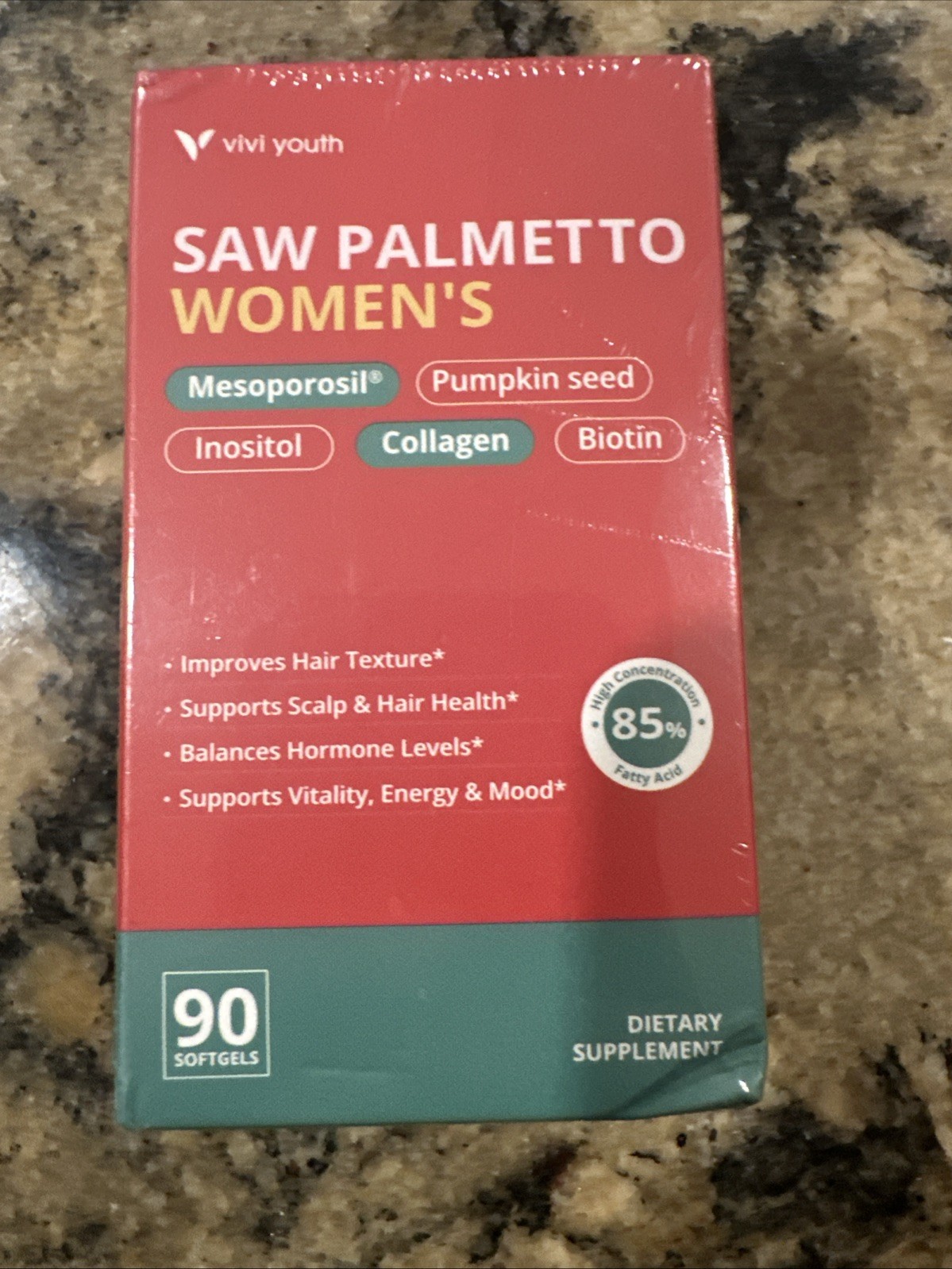 VIVI Youth Saw Palmetto for Women with Mesoporosil – Pumpkin Seed Oil – Inositol