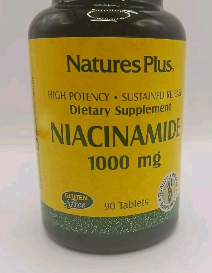 Natures Plus Niacinamide 1000mg – 90 Tablets[10/2021] Natural Supplement
