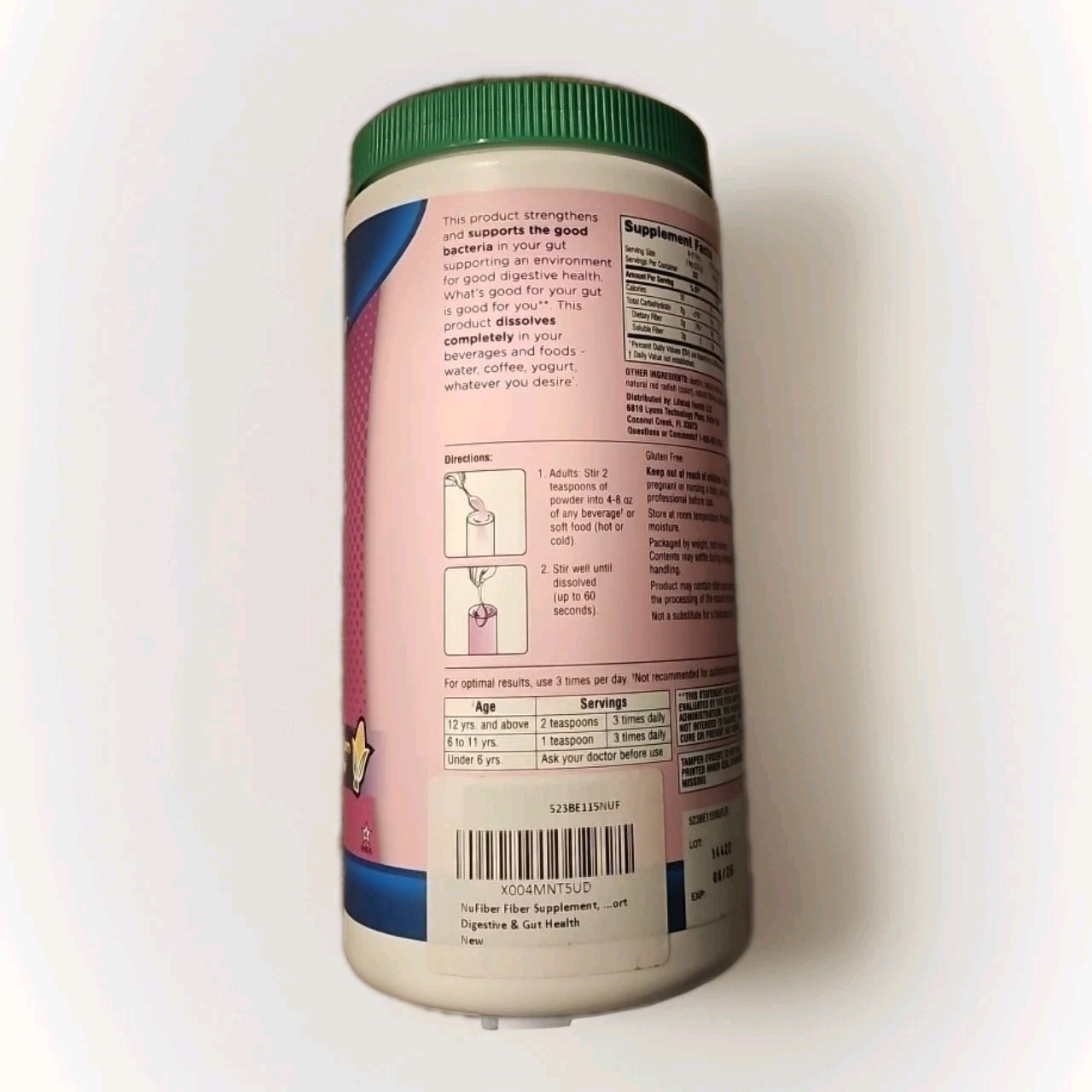 Prebiotic Fiber Powder 115 Servings – Mixed Berry | Sugar Free | NuFiber