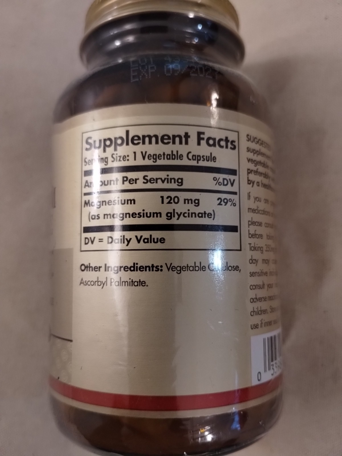 NEW Solgar Magnesium Glycinate, 90 Vegetable Capsules -EXP: 2027 – FREE SHIPPING