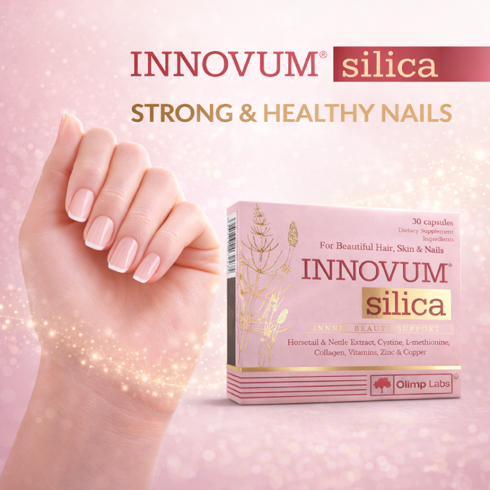 OLIMP LABS INNOVUM SILICA – Food supplement – 30-240 capsules – Hair skin nails