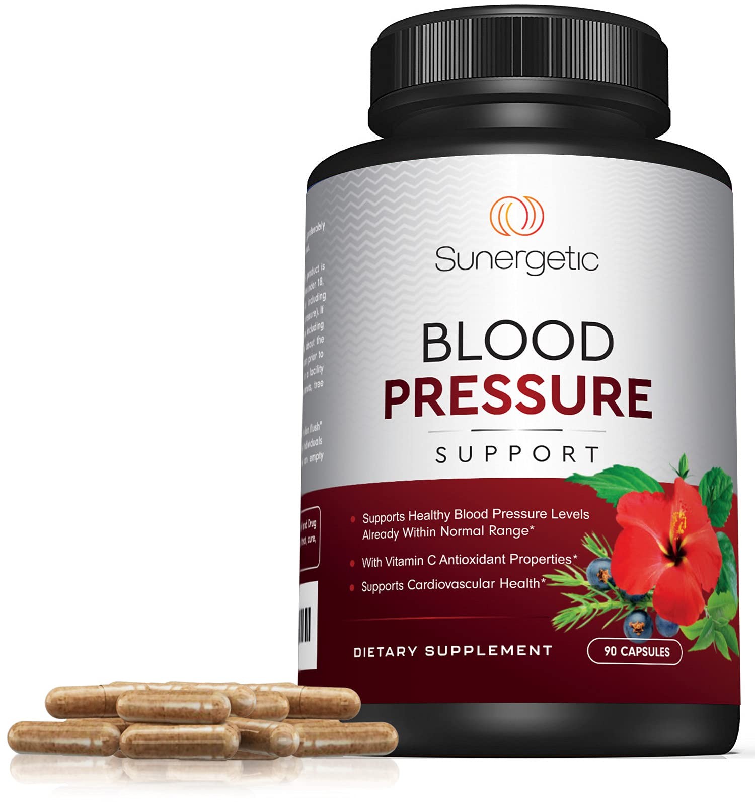 Sunergetic Premium Blood Pressure Support Supplement for 90 Count (Pack of 1)