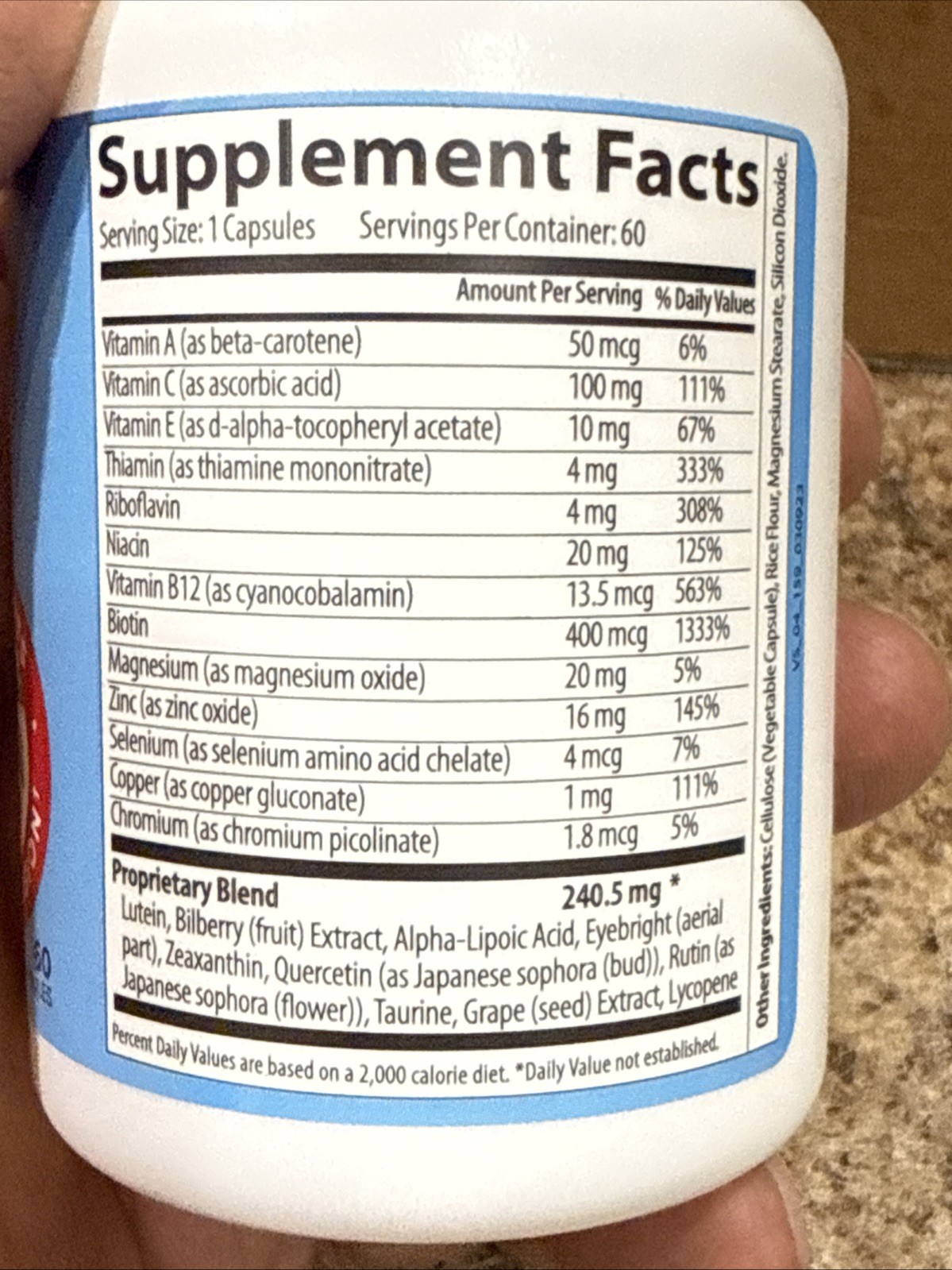 Sight Clear Pills, SightClear Eye Vision Health Supplement (60 Capsules) 04/2026