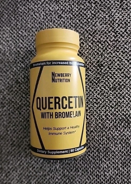 Newberry Nutrition Quercetin w/ Bromelian 1000mg 60 Capsules 8/2027