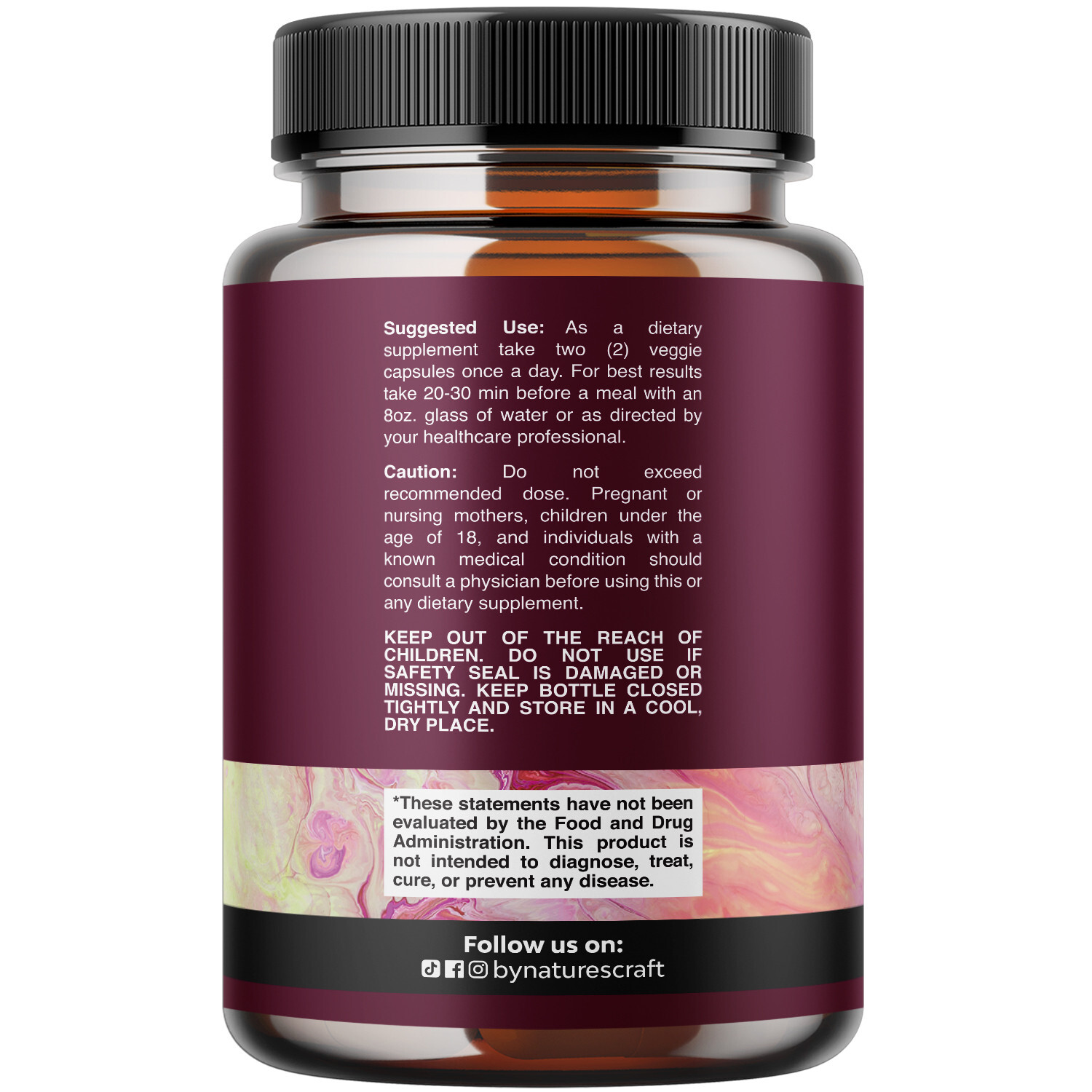 D Mannose Capsules for Urinary Tract Health – High Potency with Cranberry 60ct