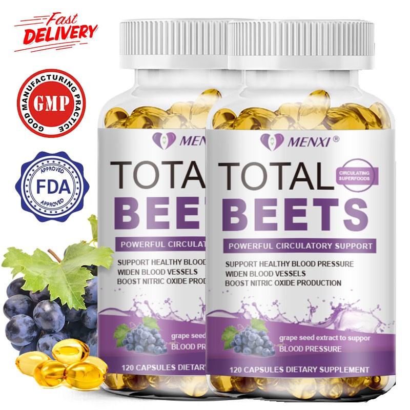 Beet Root Capsules – Blood Pressure Regulation, Blood Circulation, Heart Health