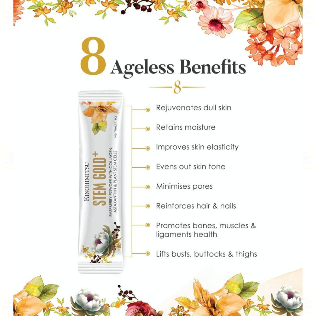 1 X Kinohimitsu Stem Gold+ Skin Beauty 180g (60 Days Supply) – Free Shipping