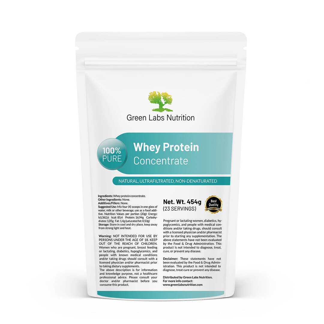 Whey Protein Concentrate WPC 82% Pure Powder Unflavored