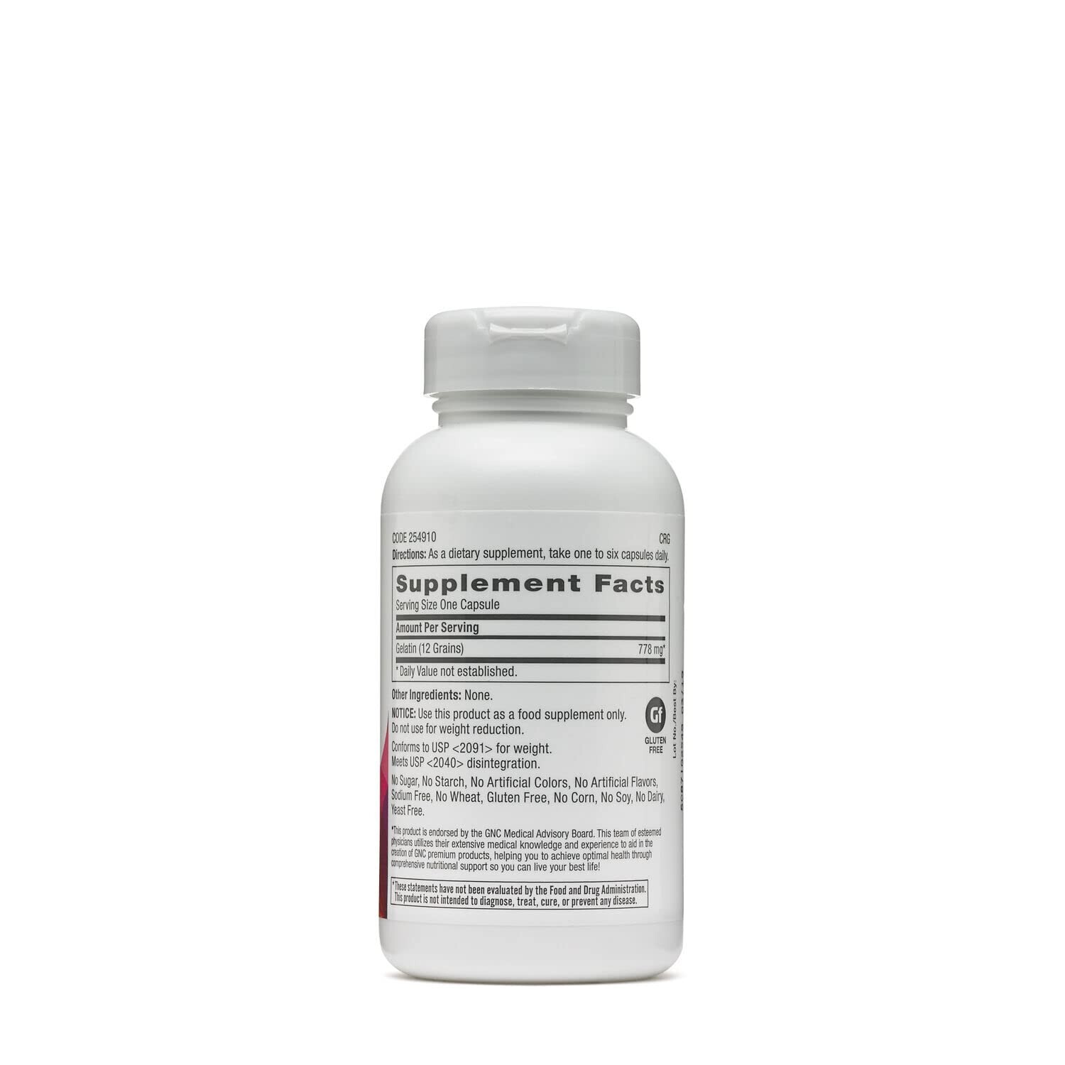 GNC Womens Gelatin 60 Capsules