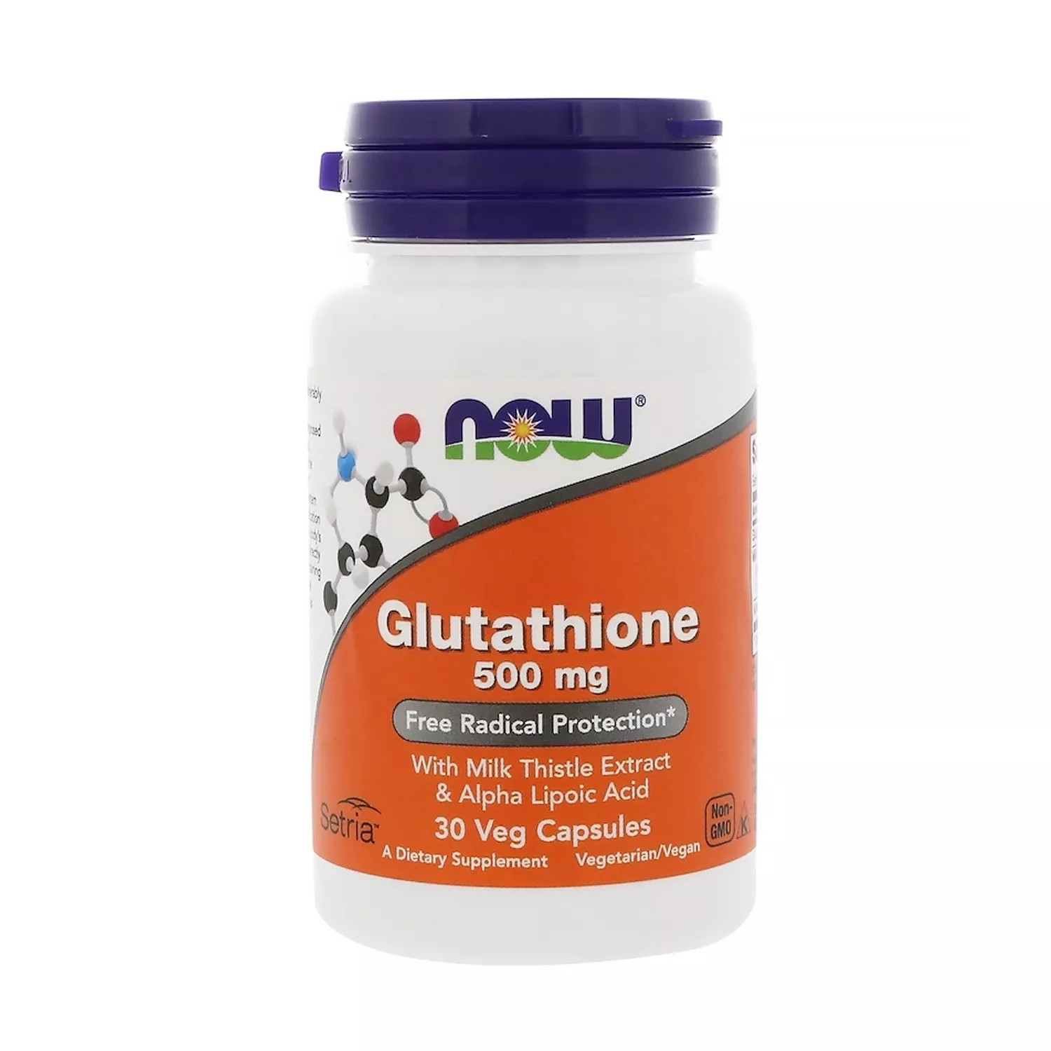 Now Foods Glutathione 500mg, 30 Vegetarian Capsules