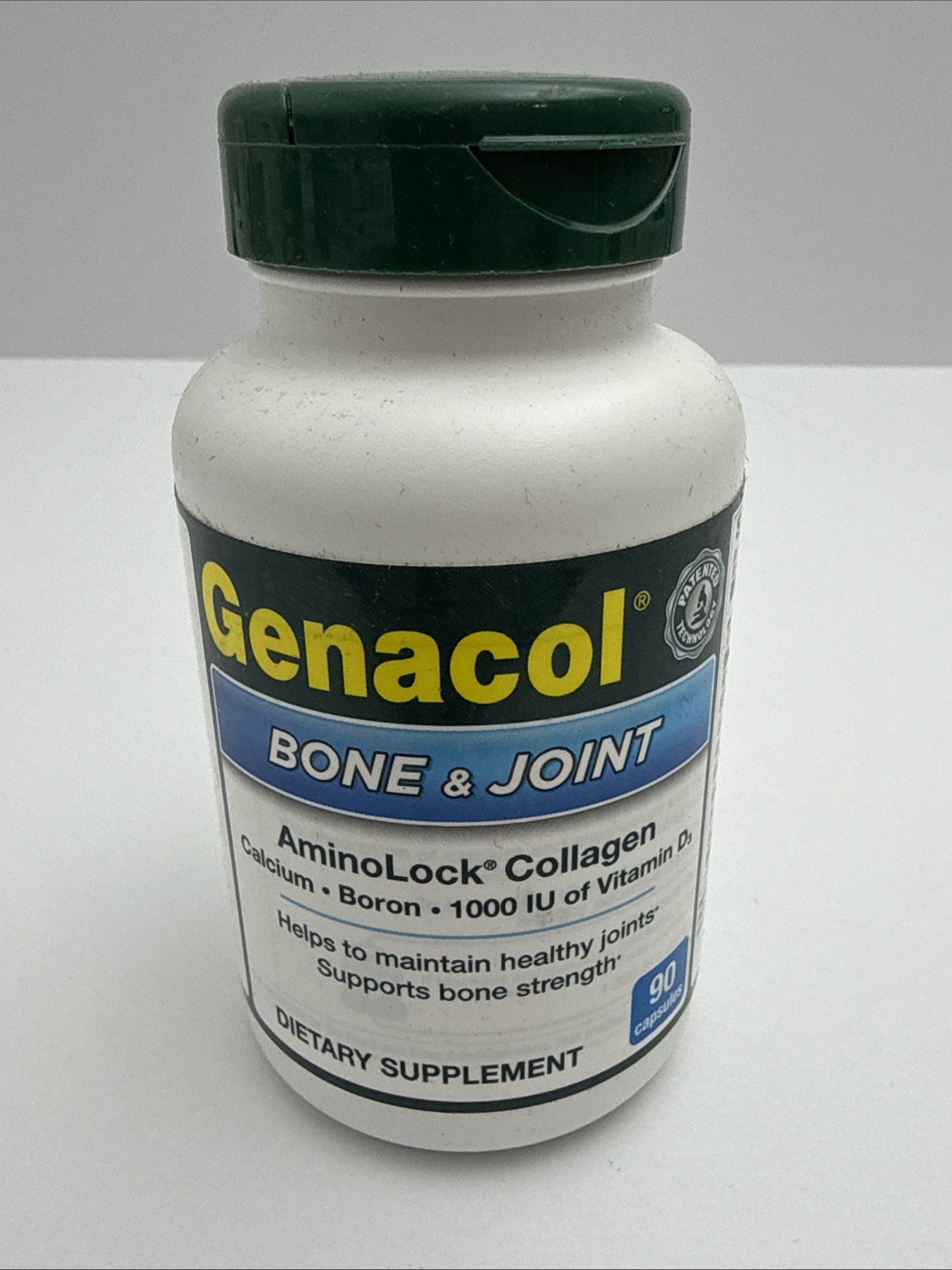 Genacol Bone and Joint Relief Formula, Aminolock Collagen – 90 Caps – Exp 7/28