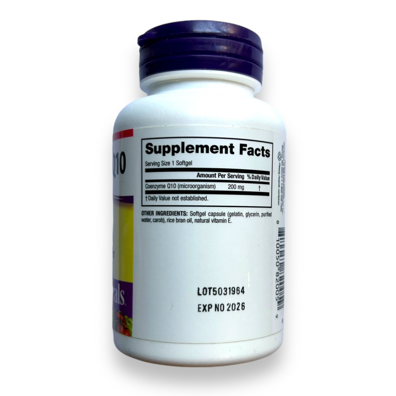 Webber Naturals, Coenzyme Q10. 200mg Cardiovascular System 60 Softgels, E. 11/26
