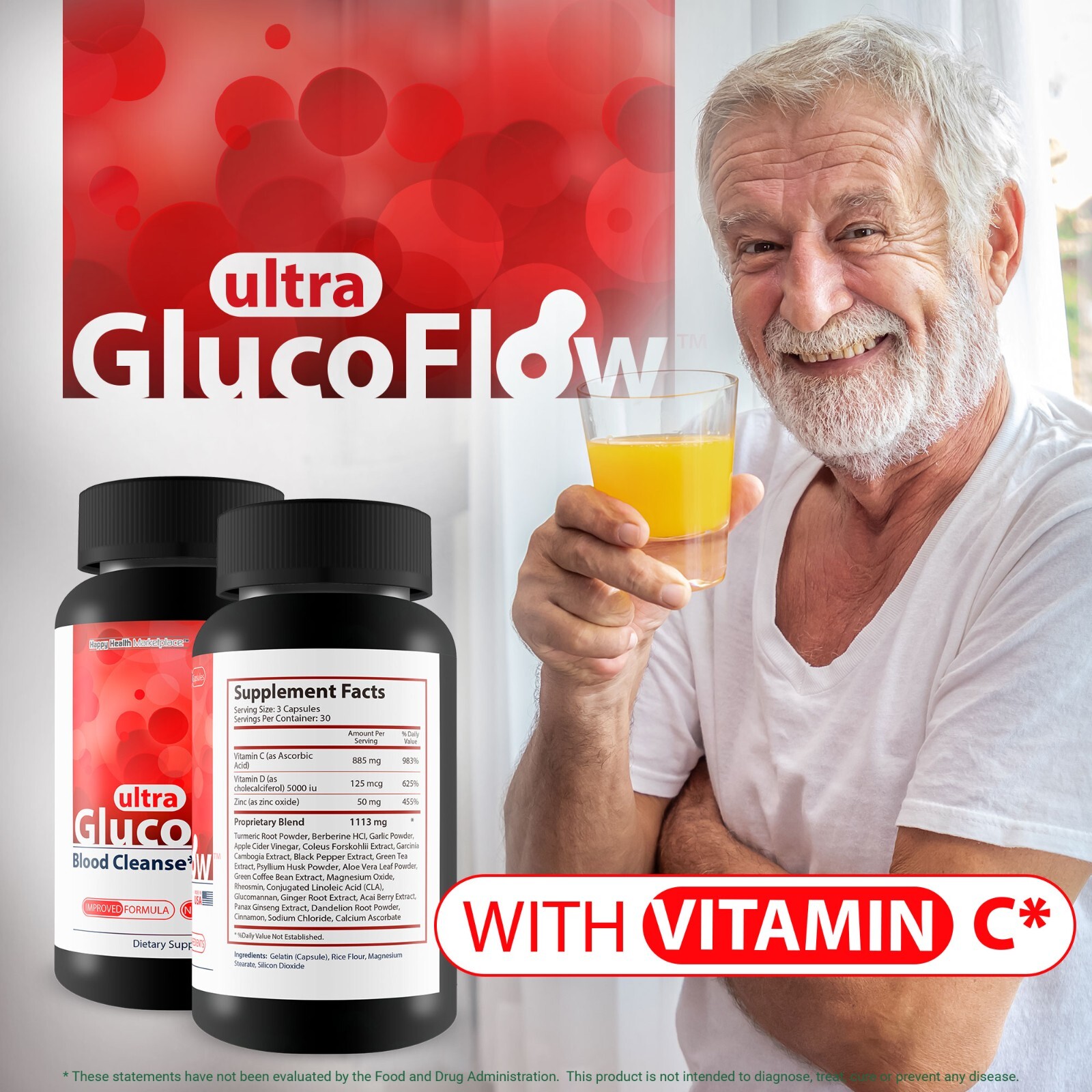 Ultra Gluco Flow – Improved Formula – Our Best Blood Cleanse Detox Cleanse Blood