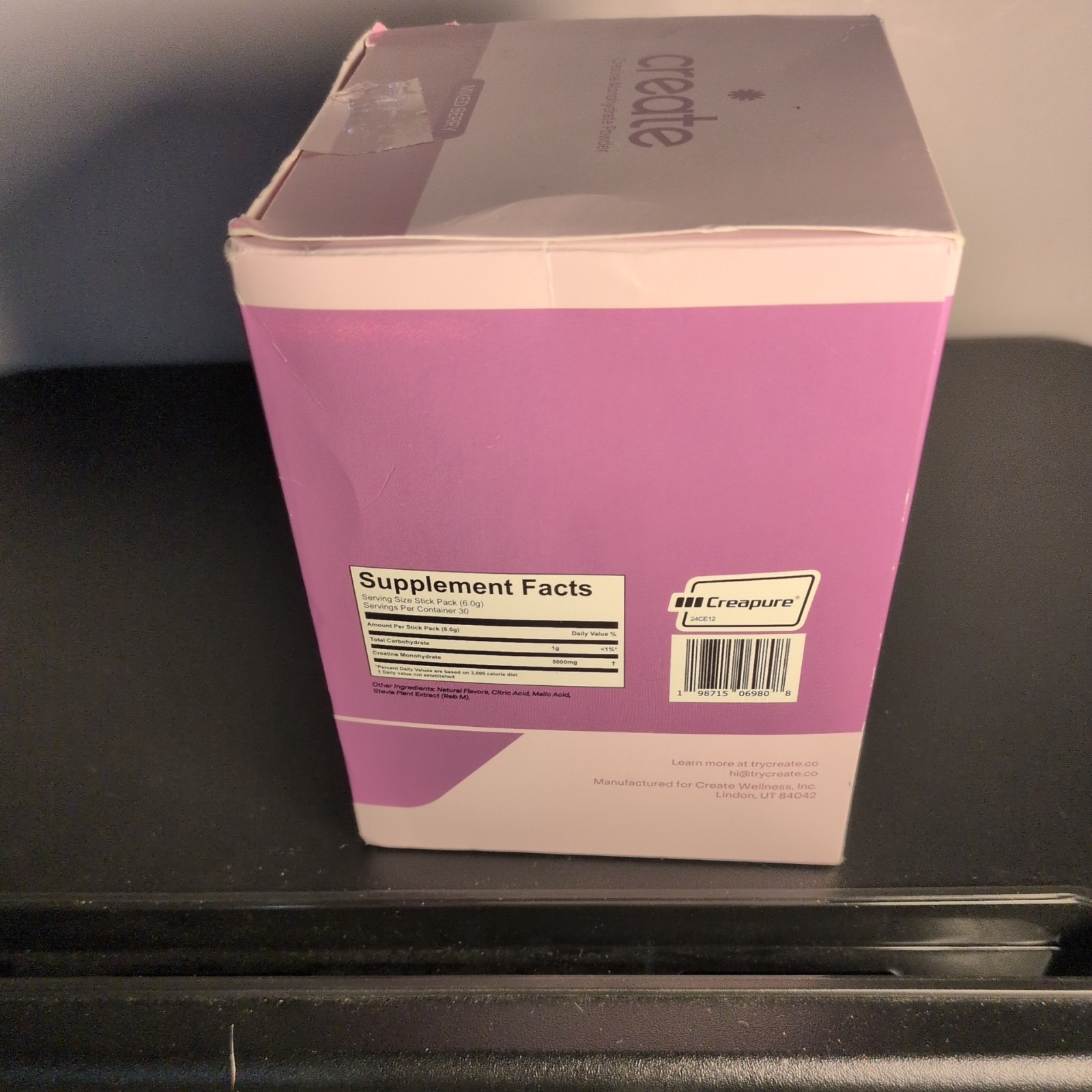 Create Creatine Monohydrate On-The-Go Stick Packs Mixed Berry (30 Sticks) 08/27