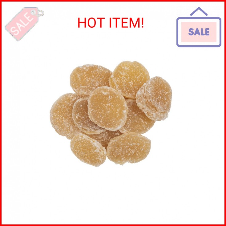 OliveNation Crystalized Ginger Slices, Sweet and Spicy Candied Ginger, Kosher, G