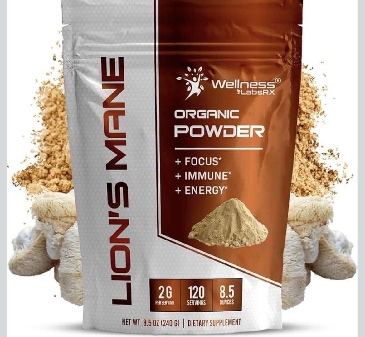 Lions Mane Powder Organic – 2000mg… 120 Servings … 08/2026 B16