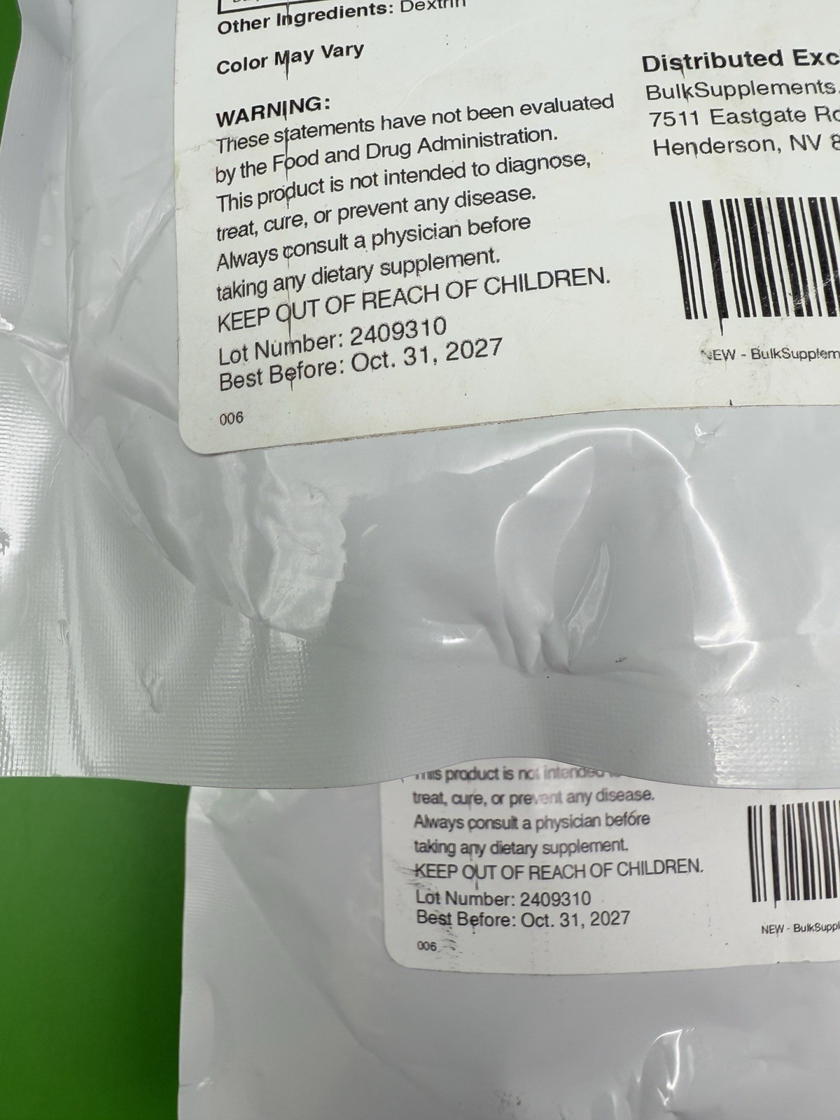2x BulkSupplements Ginkgo Biloba Extract Powder – 200 mg Per Serving 250 G ￼