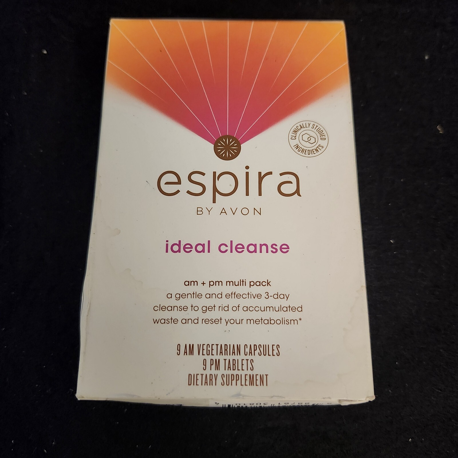 Avon Espira Ideal Cleanse 18 Vegetarian Capsules AM/PM NIB NOS – See Photos