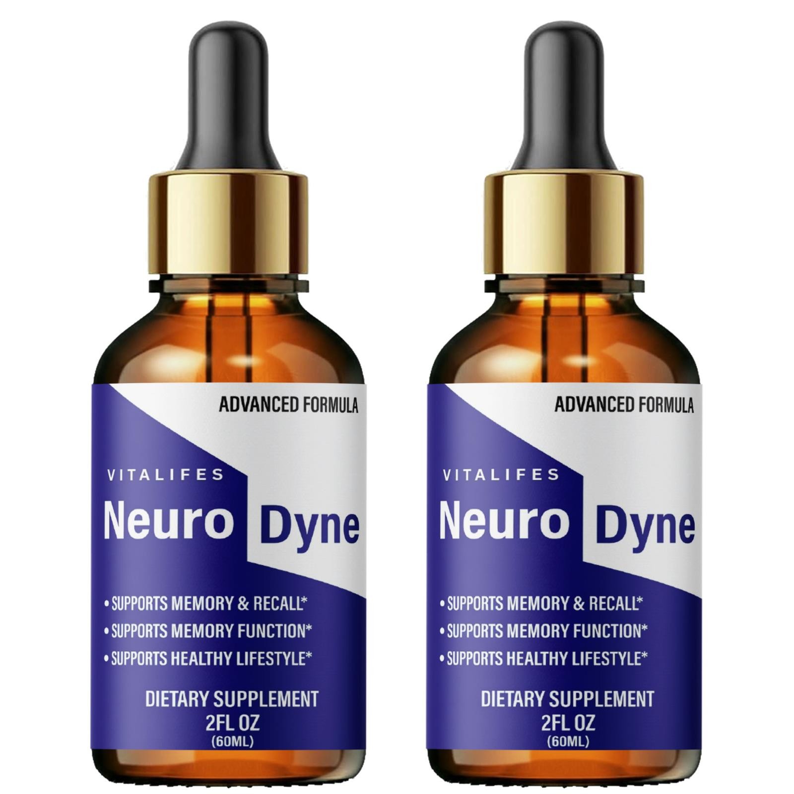 (2 Pack) Neurodyne Drops Advanced Nerve Health Support, Neuro Dyne 60 Servings