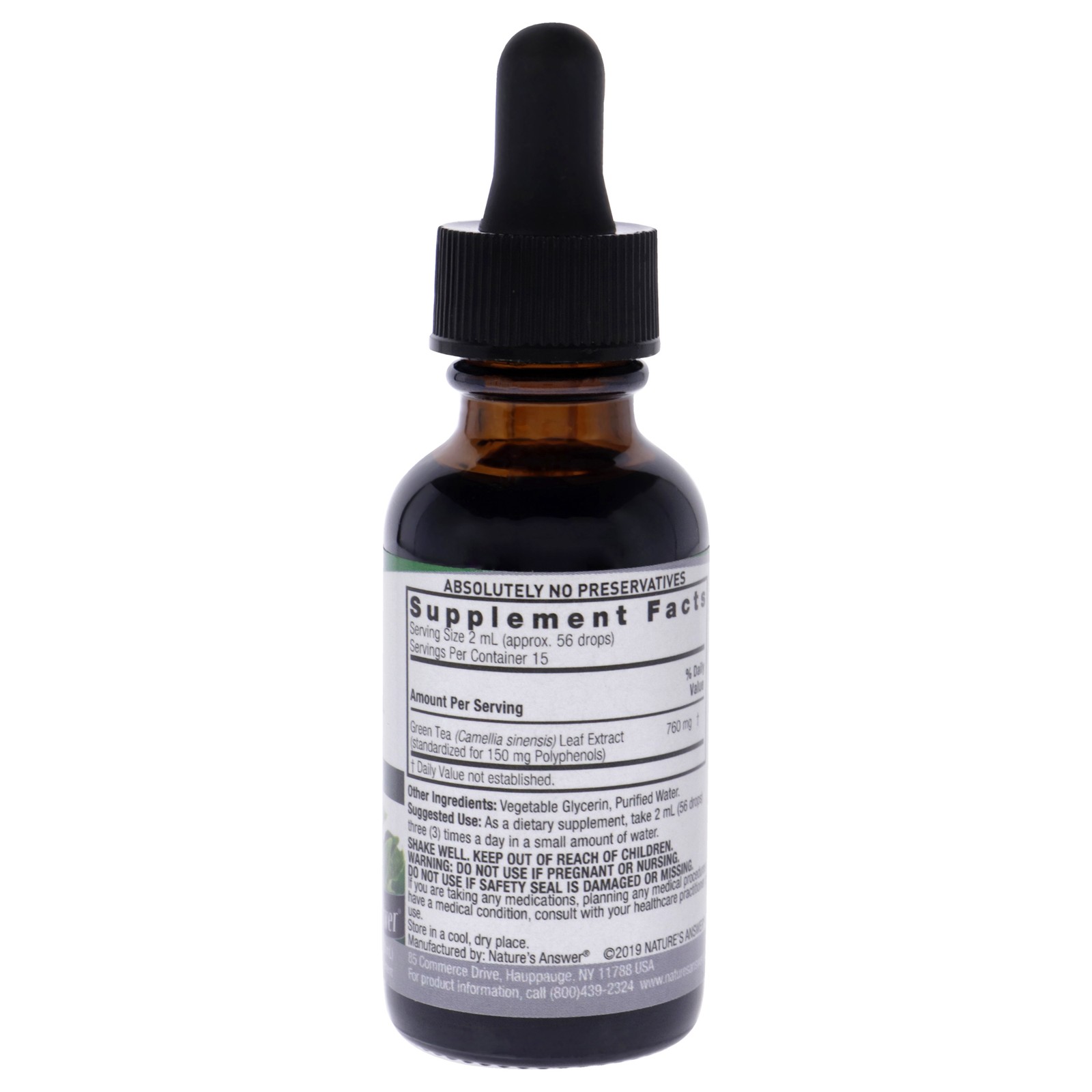 Green Tea Extract AF – 2000mg by Natures Answer for Unisex – 1 oz