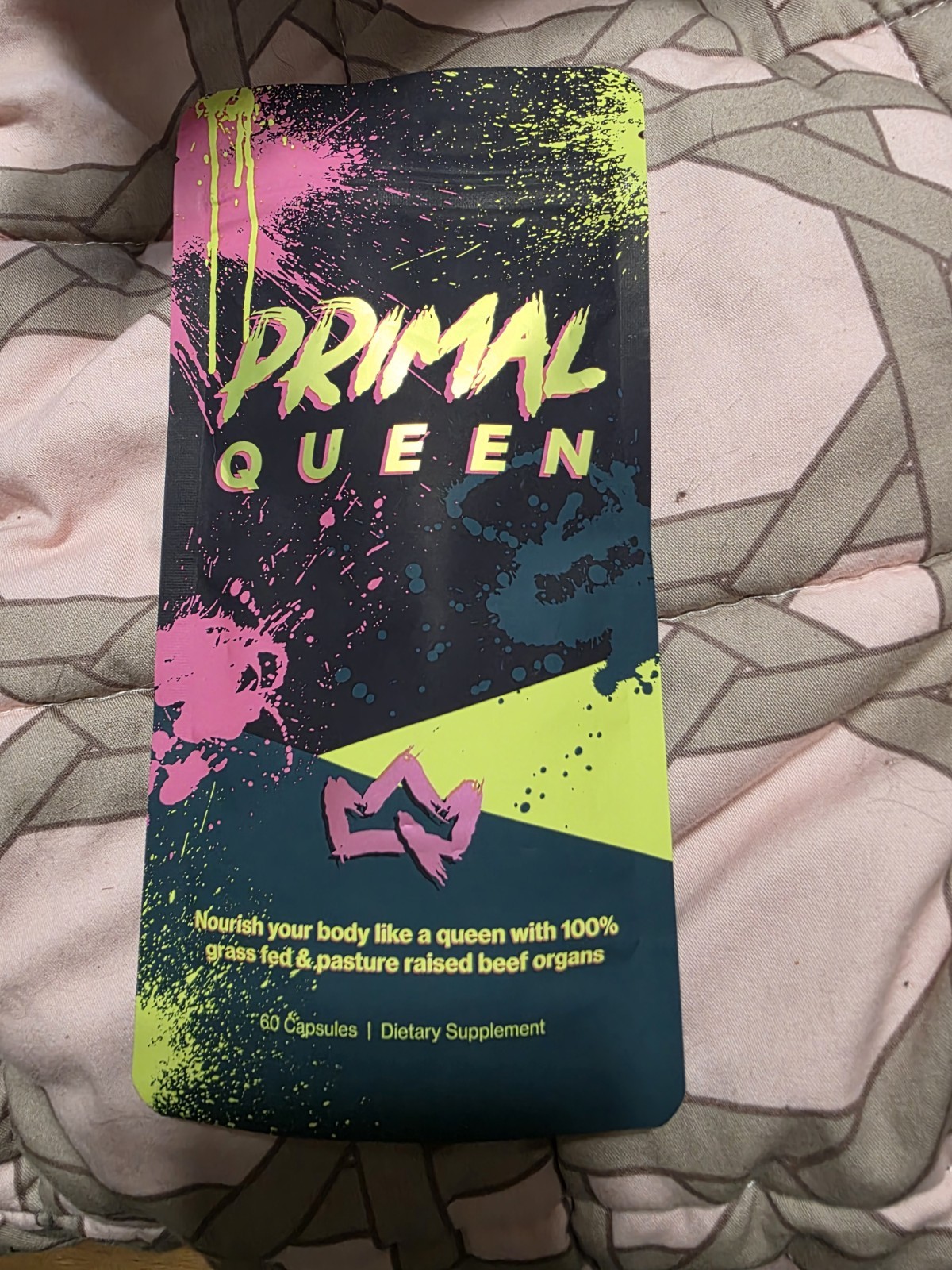 Primal Queen Grass Fed Beef Organ Supplement 60 Capsules Hormone Support