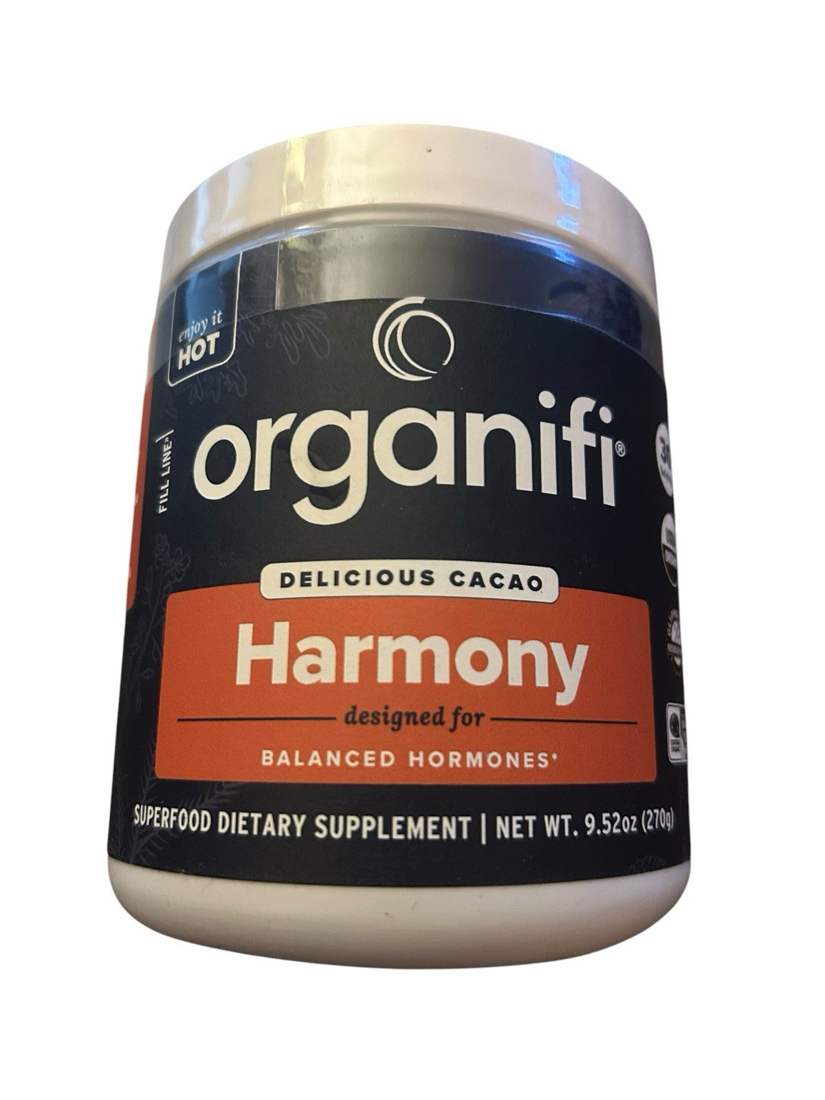 New Organifi Harmony Hormone Support Eases PMS Symptoms Cacao 9.52 Oz 4/28