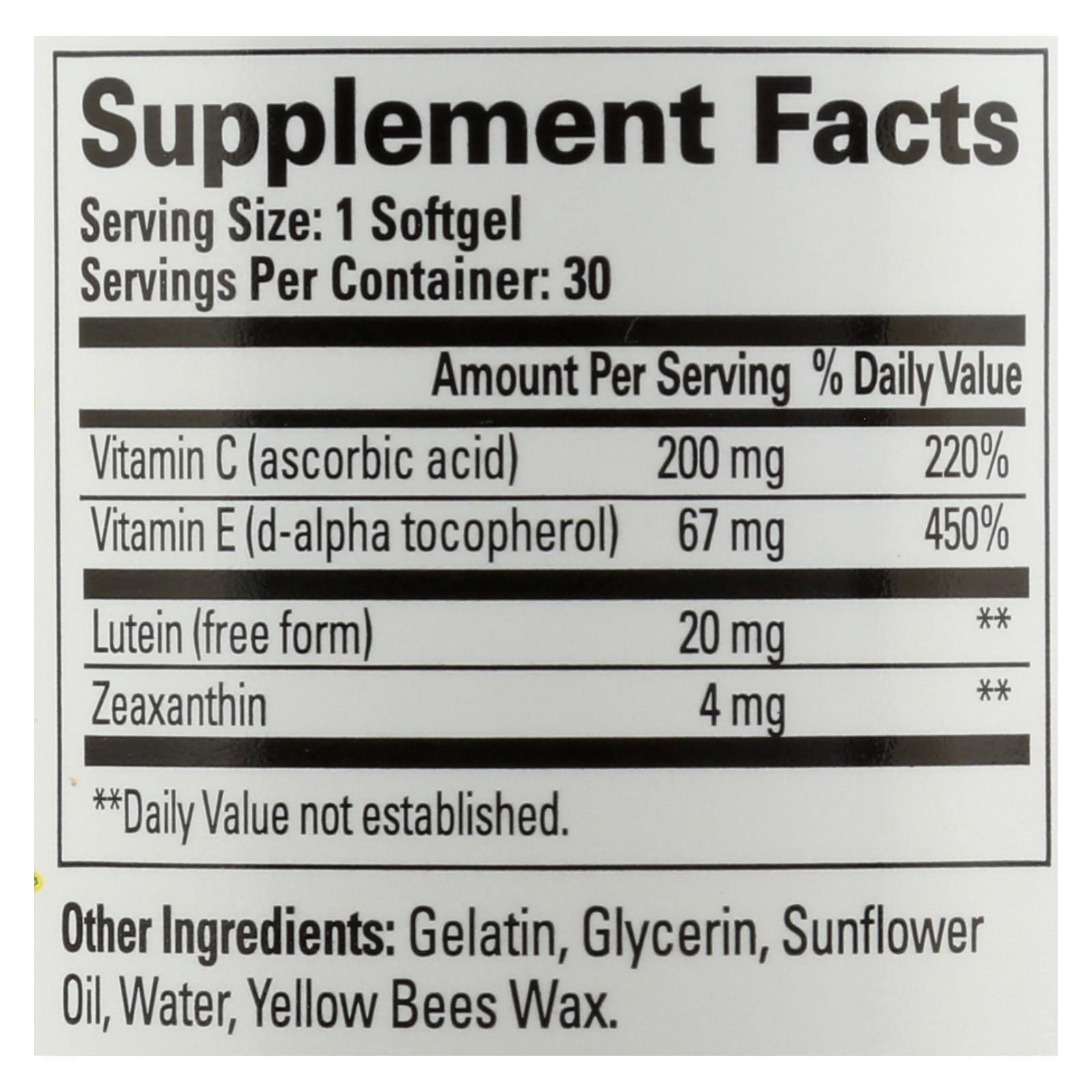 Quantum Research – See Lutein Eye Health – 1 Each – 30 Sgel