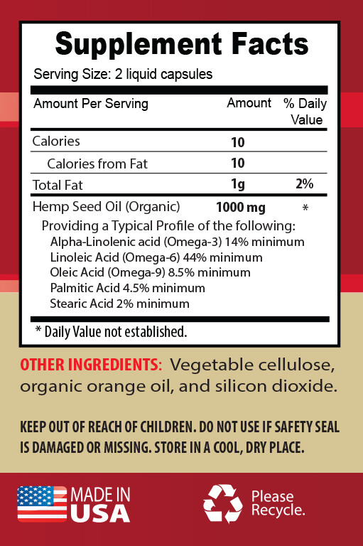 hemp seed oil pills for pain – ORGANIC HEMP SEED OIL 1400MG 3B- immune support
