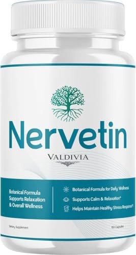 Valdivia Nervetin 60 Capsules Nerve Support Supplement Made in USA Nerve Health