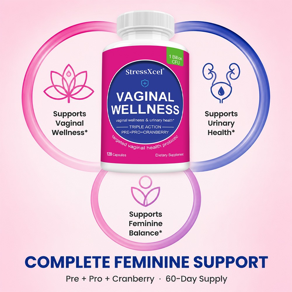 Women’s Vaginal Wellness Probiotic Caps for Vaginal & Urinary Health 30~120 Caps
