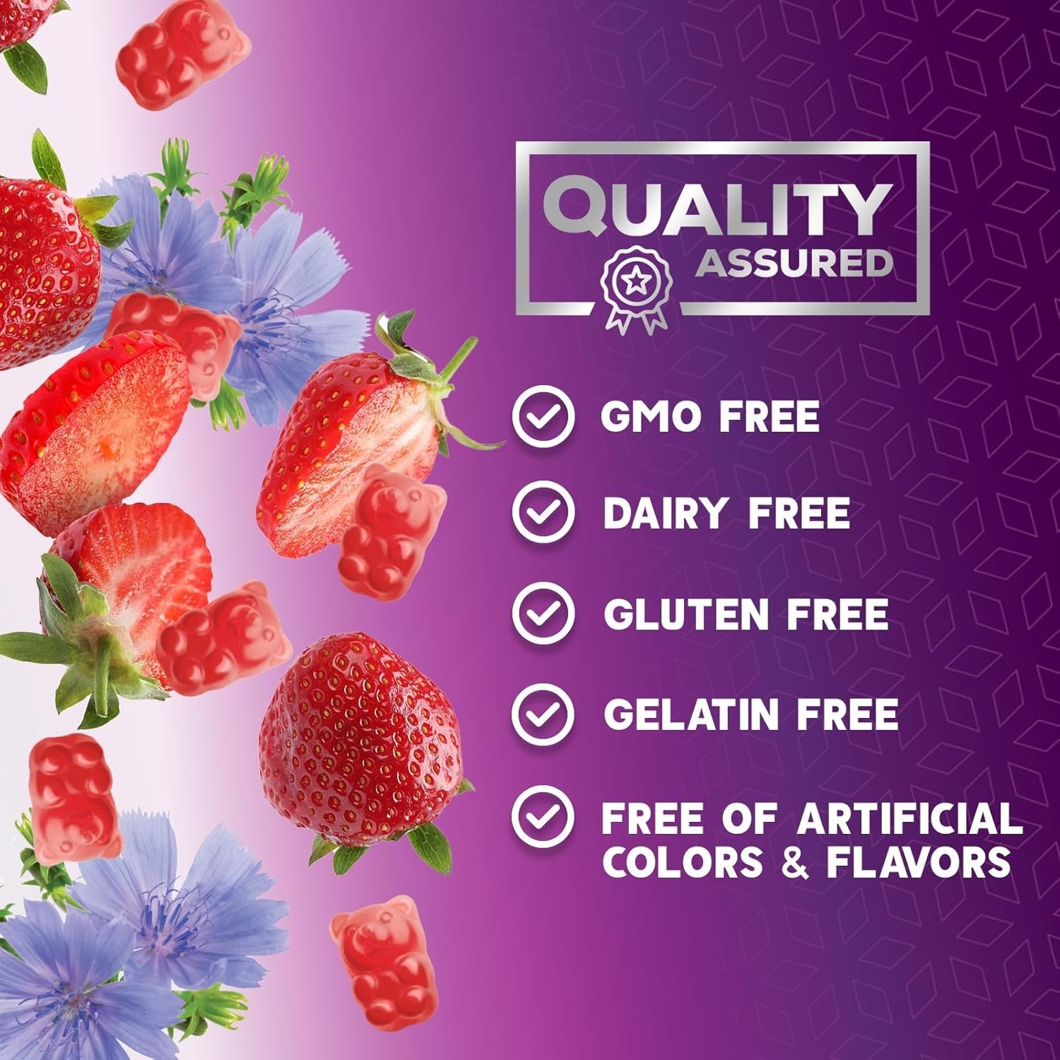 Fiber Gummies 4g – Sugar Free Fiber Gummy Supplement for Adults, Daily Prebiotic