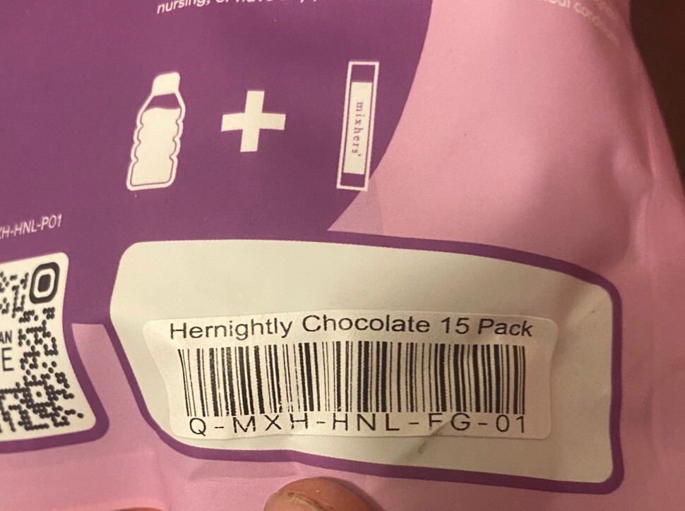 MIXHERS Hernightly Sleep Aid 15 Indiv. Servings Chocolate Help Support Sleep!