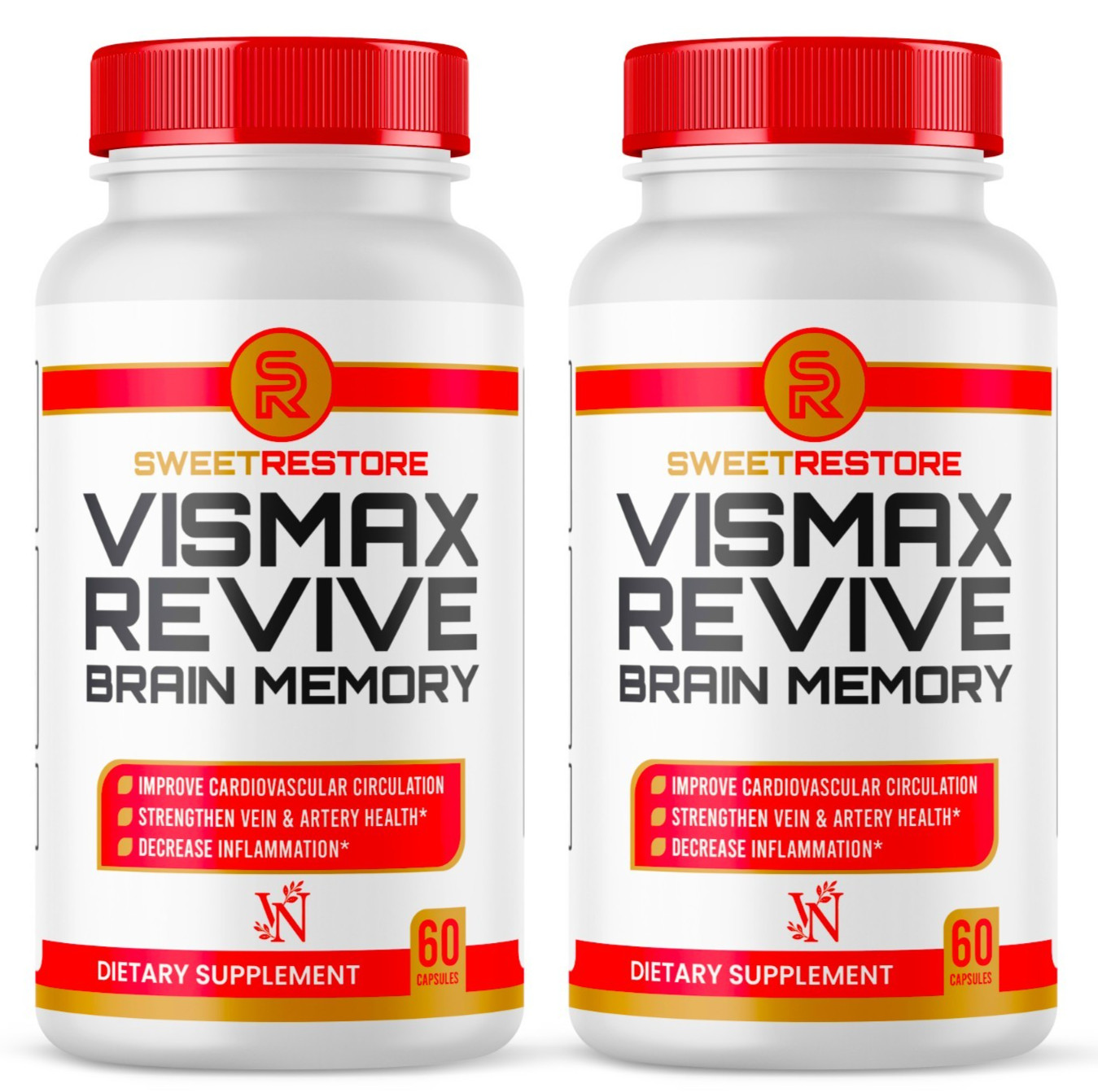 Vismax Revive Brain Memory Support Supplement Vismaxrevive Cognitive help 120ct