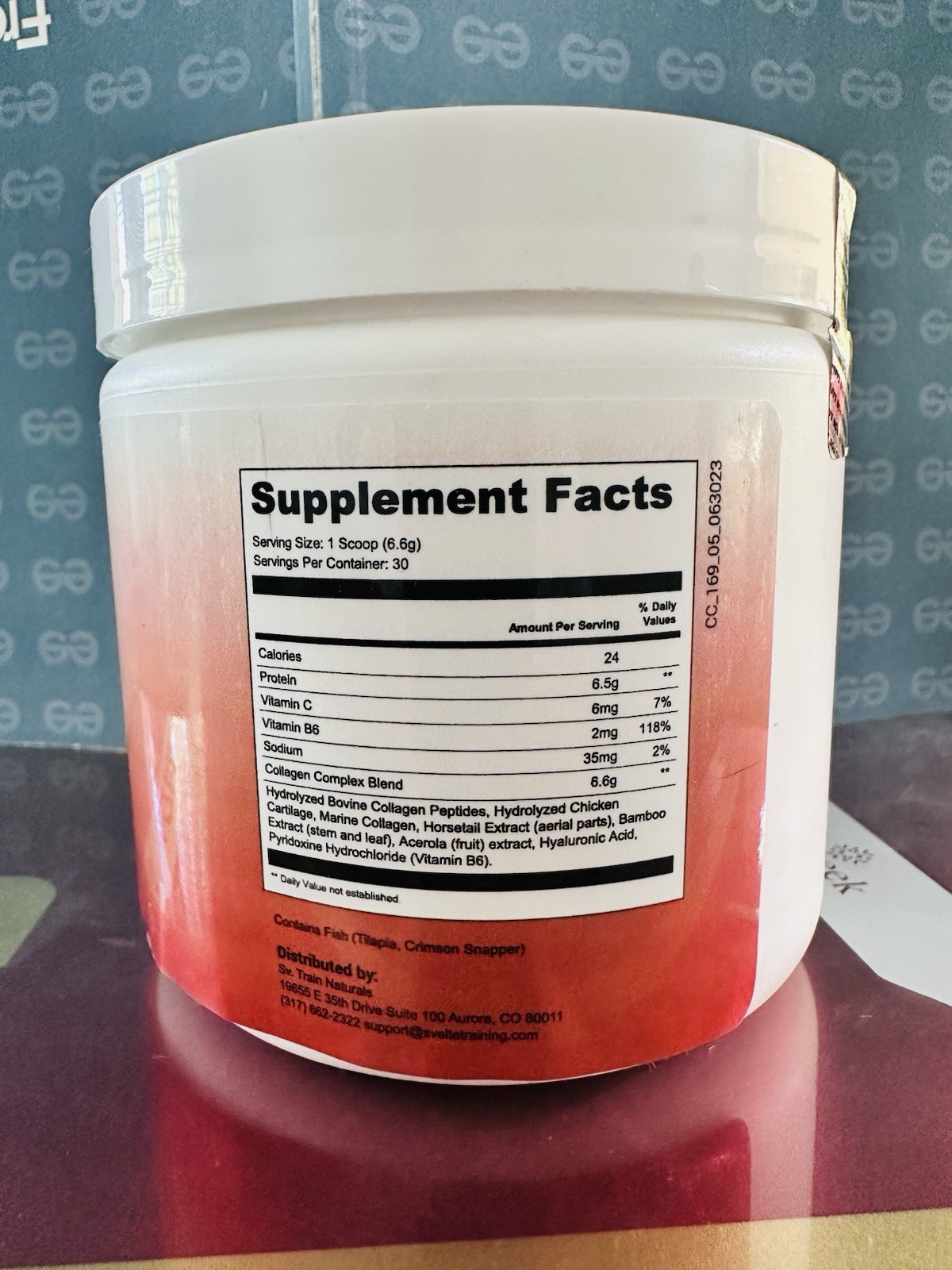 SV Train Naturals VitalYouth Collagen Powder Unflavored 7 oz 30 Servings