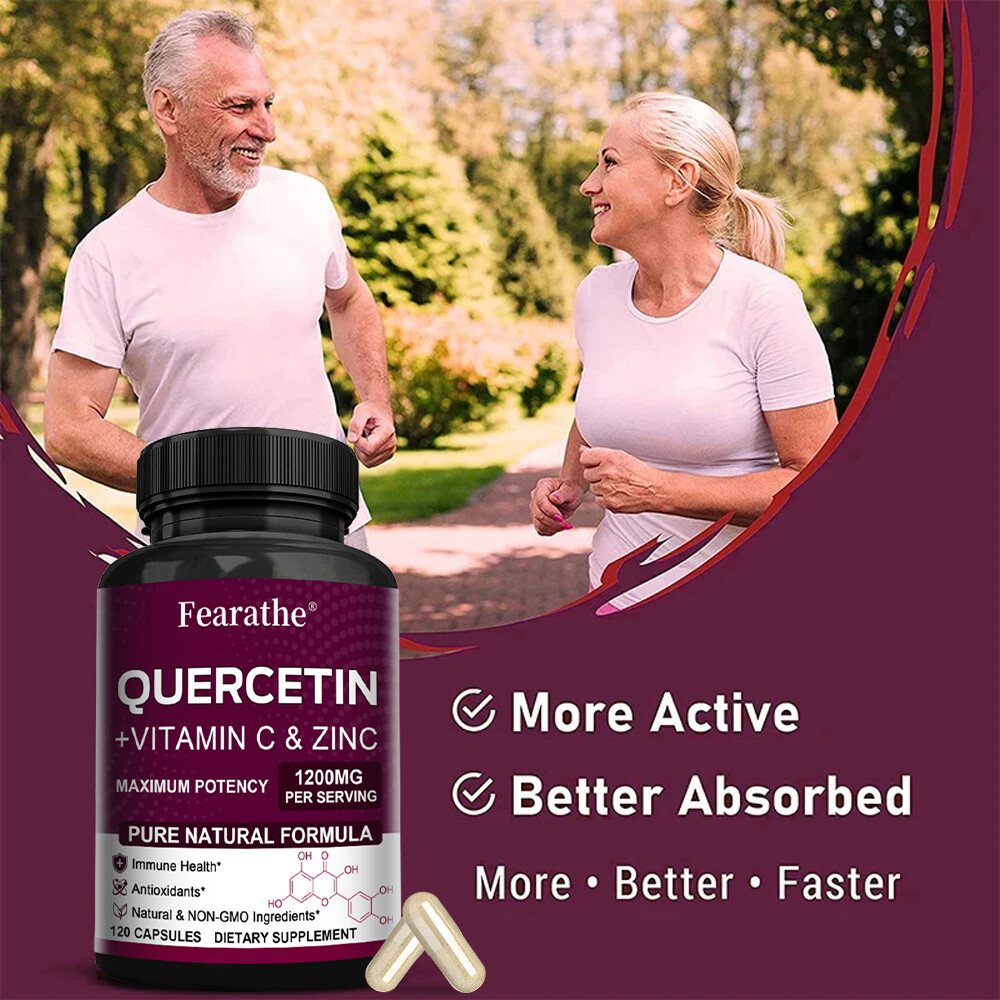 Quercetin 1200mg with Vitamin C and Zinc – Ultimate Immune Booster